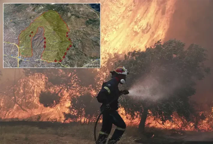 Φωτιά: Καίγονται σπίτια σε Διώνη και Παλλήνη - Πώς εξελίσσονται τα πύρινα μέτωπα στην Αττική