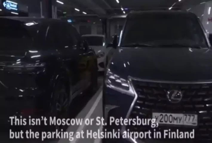 Γέμισε το αεροδρόμιο του Ελσίνκι με πολυτελή αυτοκίνητα - Το κόλπο των Ρώσων για διακοπές στην Ευρώπη