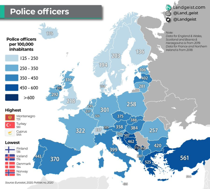 517 αστυνομικοί ανά 100.000 κατοίκους, 2o μεγαλύτερο της Ε.Ε.: Κι όμως κανείς δεν νιώθει ασφαλής...